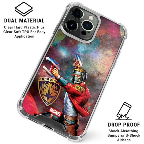 Marvel Star-Lord Cosmic Commander iPhone 15 Pro Clear Case